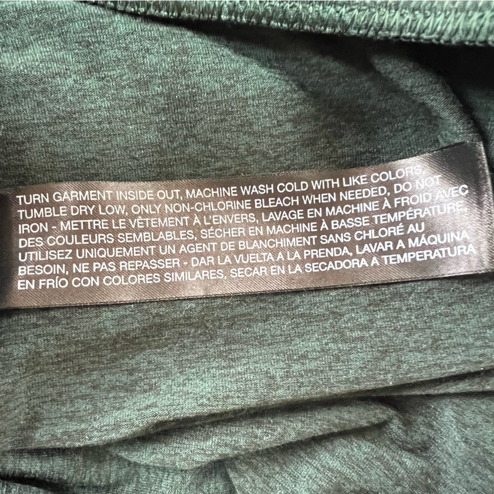 Vuori Halo Essential Wide Leg DreamKnit Pant in Dark Forest Green Heather, sz M - Picture 8 of 11